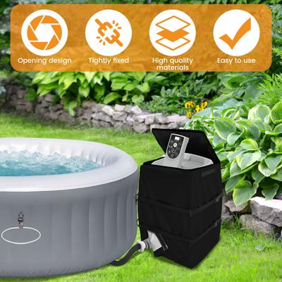 Hot Tub Spa Heater Pump Cover Inflatable Hot Tub Pump Cover Dustproof Waterproof Spa Water Heater Pump Cover For Multiple Brands