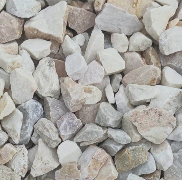 Decorative stone Biała Mariana 1632mm White and gray decorative stone 20kg