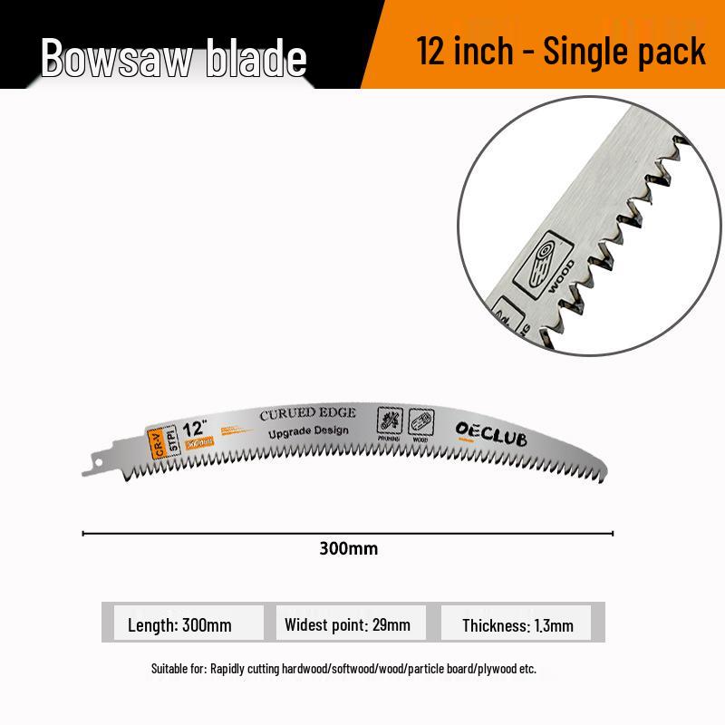 Universal Extended Reciprocating Saw Blade for Woodworking and Branch Cutting