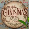 Christmas Holiday Metal Tin Sign Farmhouse Wall Art Rustic Decor Indoor Outdoor