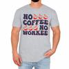 Funny Coffee Mens T-Shirt No Coffee No Workee Humour Retro Gift For Him