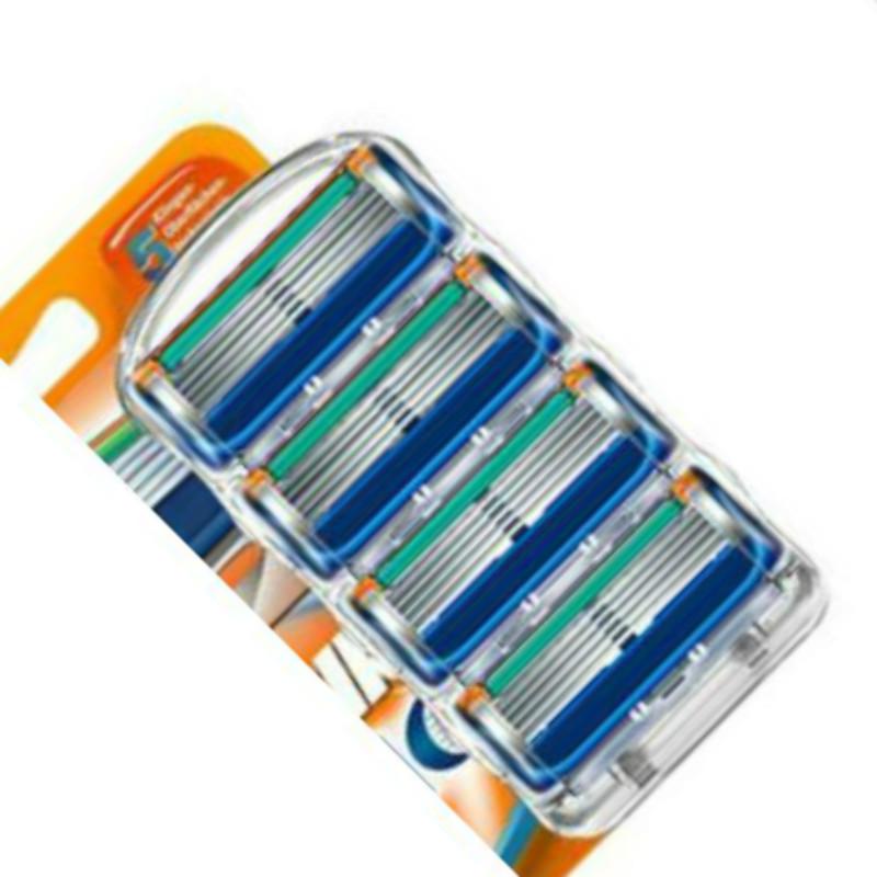 

Новинка, 4 шт./лот, лезвие для мужчин, уход за лицом, 5 слоев, костюм из нержавеющей стали для бритья 4PCS