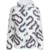 adidas Hooded Zipper Digital Print Long Sleeve Jacket Kids Jackets White IJ4938