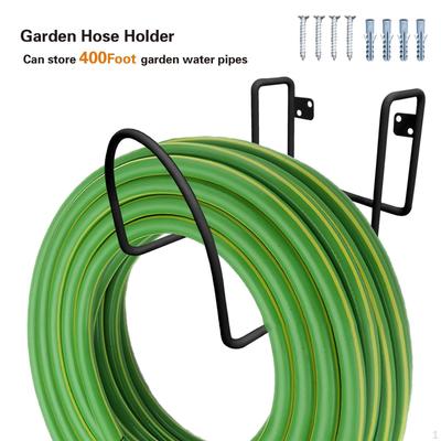 Supporto per Tubo da Giardino, Organizzatore di Cavi, Supporto, Organizzatore di Attrezzi, Appeso, Gancio da Garage, Appendi Tubo