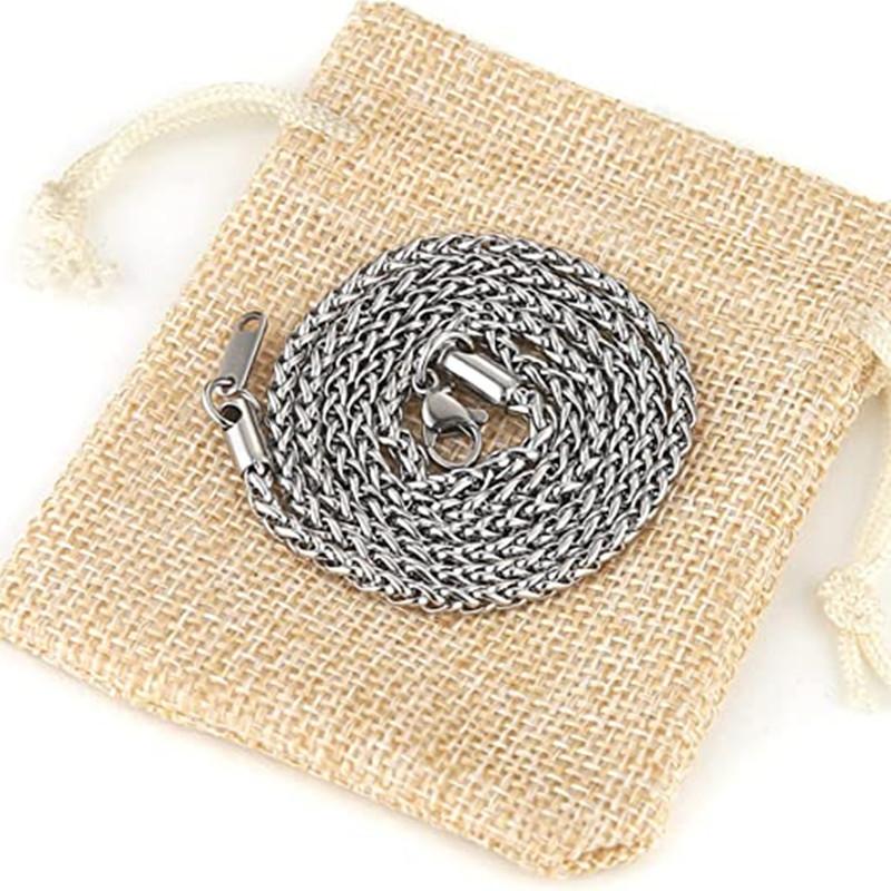 Necklace Stainless Steel Keel Chain Hip Hop Personalized Flower Basket Chain Necklace Diy