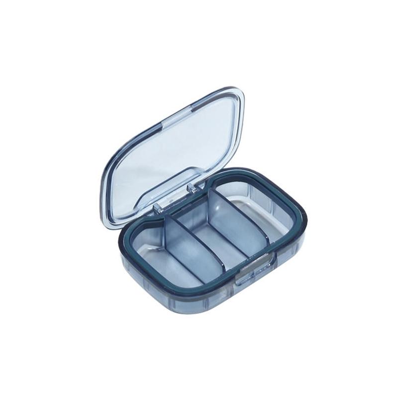 3-Compartment Small Pill Box Container Portable Travel Pill Organizer for Pocket Purse Medicine Vitamin Holder Dispenser