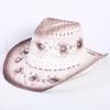 Popular European and American Classic Hollow Western Cowboy Hat Men's and Women's Fashion Vacation Breathable Sunshade Straw Hat