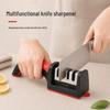 Four-Stage Manual Kitchen Knife Sharpener for Chef and Slicing Knives