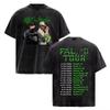 T-shirt Vintage Lavata Rapper Feid Ferxxo Tour 2026 Abbigliamento Uomo Moda High Street T-shirt Leggera e Traspirante per Outfit Estivi Freschi