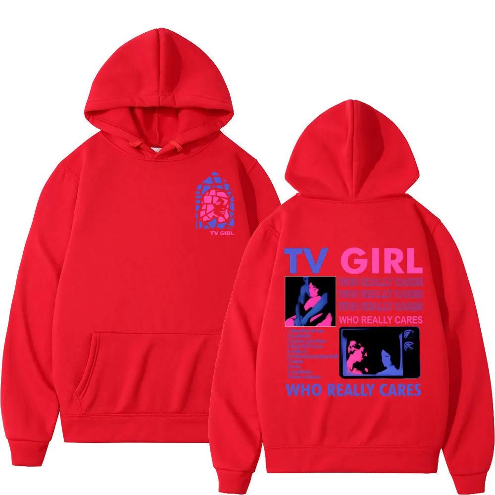TV Girl Men's printed hoodie retro fashion Sweatshirt Harajuku Y2k hoodie