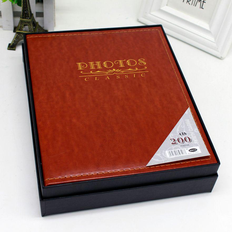 

Кожаный панорамный фотоальбом 6 дюймов - 200 страниц для семейных фотографий и воспоминаний No box