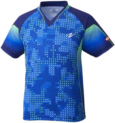 Nittaku Table Tennis Unisex Game Shirt Sky Milky Shirt JTTA Official Navy J150 NW-2189