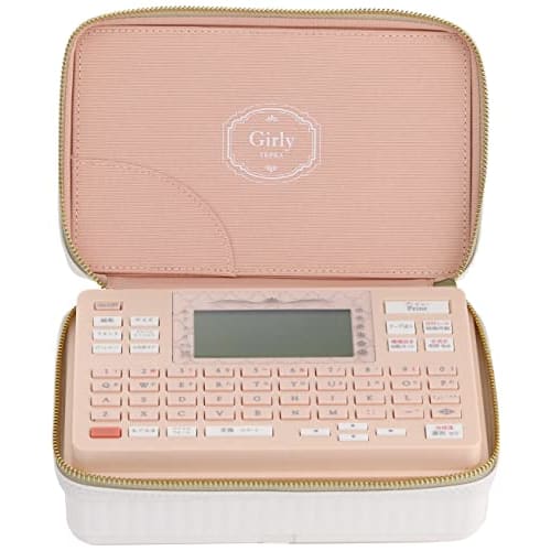 King Jim Label Writer "Tepla" PRO SR-GL2 Coral Pink Girly Tepla (Compatible Label Width: 4-18mm Width)