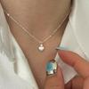 Sterling Silver Heart Pendant Necklace for Women - Elegant, Fashionable Clavicle Chain, Versatile INS Style