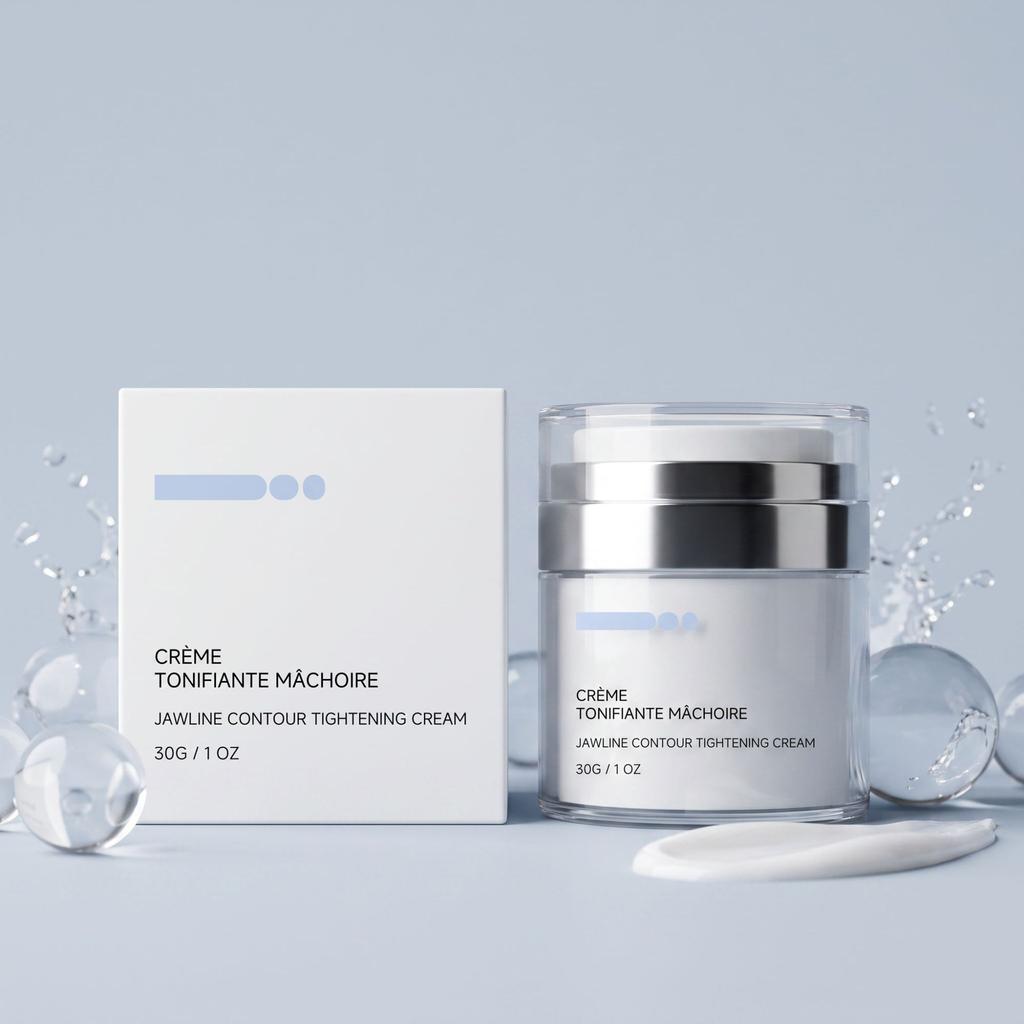 Jawline Contouring Cream Moisturizing Gentle Face Care Firming Lifting Skin Care Lightweight Absorbable less