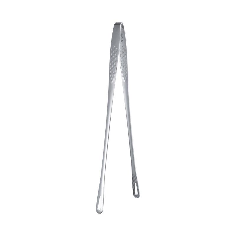 304 Stainless Steel Korean BBQ and Steak Tongs - Versatile Food and Bread Serving Tool