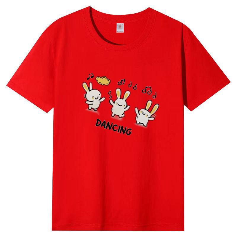 

Летняя женская футболка с принтом, повседневная, с открытым узором, милая, хлопковая, дышащая, с коротким рукавом XL