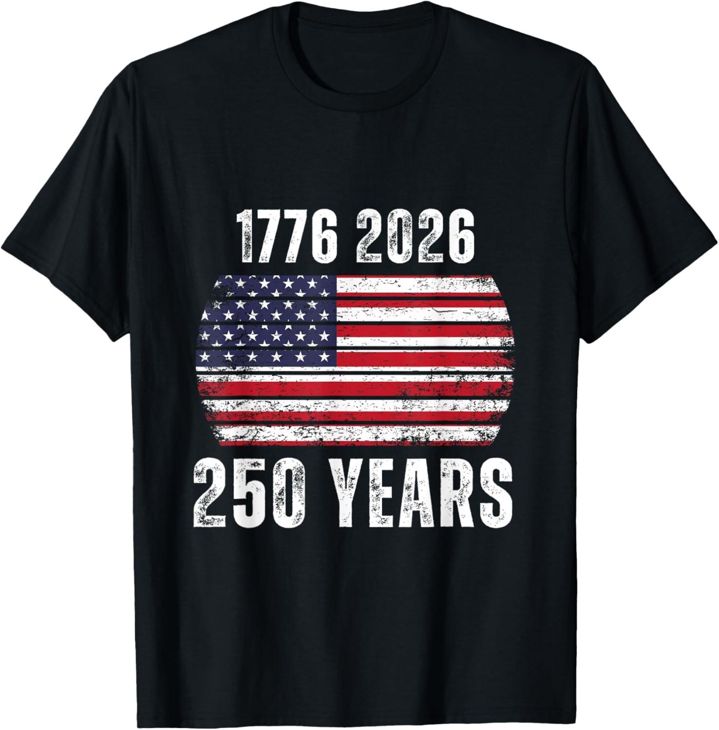 Birthday US Flag happy 250 Unisex T-Shirt XXXL