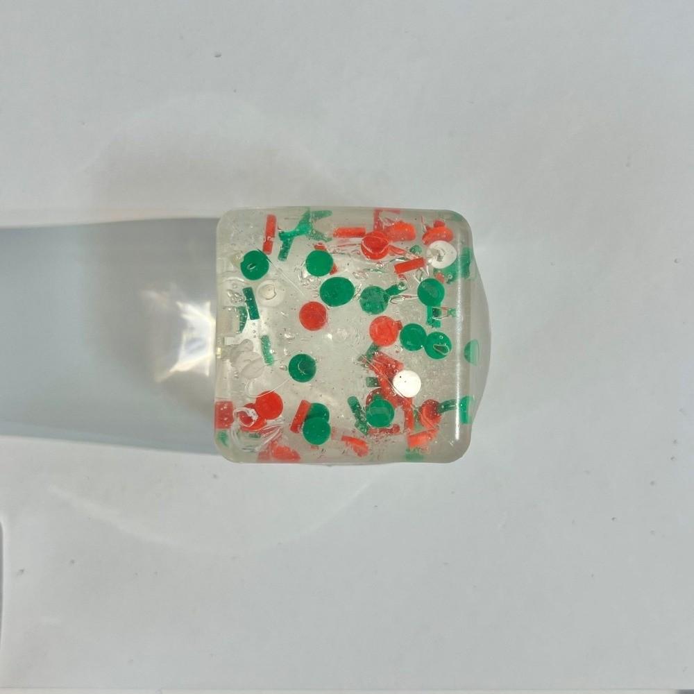 Stress Relief Maltose Ice Cube Squeeze Toy 5cm Transparent Christmas Toy Christmas Gift