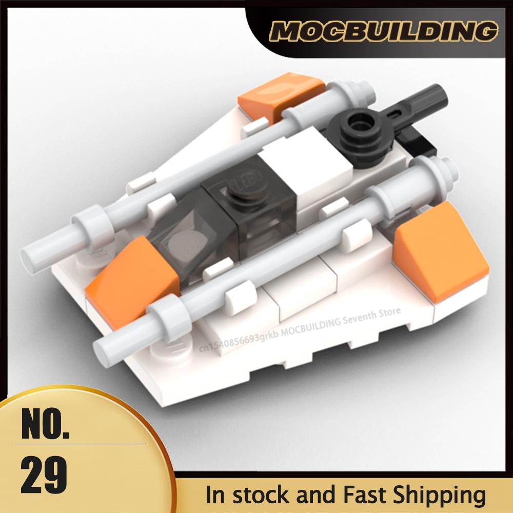 

MOC Micro Series Snowspeeder Model Building Blocks 1:128 Scale DIY Assembly Bricks Creative Collection Toys Christmas Gifts