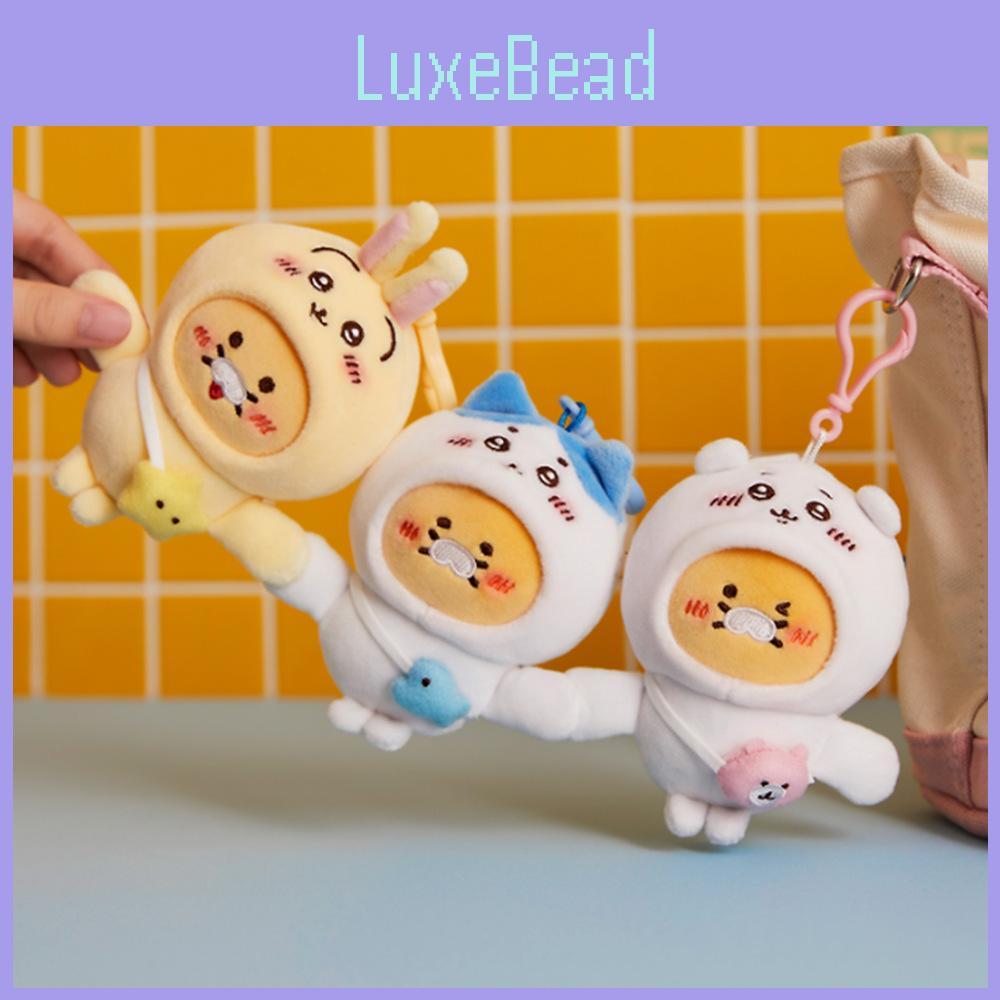 Charming Cartoon Bear Plush Keychain Super Soft Pp Cotton Spring Plant Gift