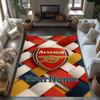 Arsenal Customizable Name Floor Rug Office Rug Suitable for Outdoor Dormitory Living Rooms Bedrooms Antislip Carpet Decorate Offices
