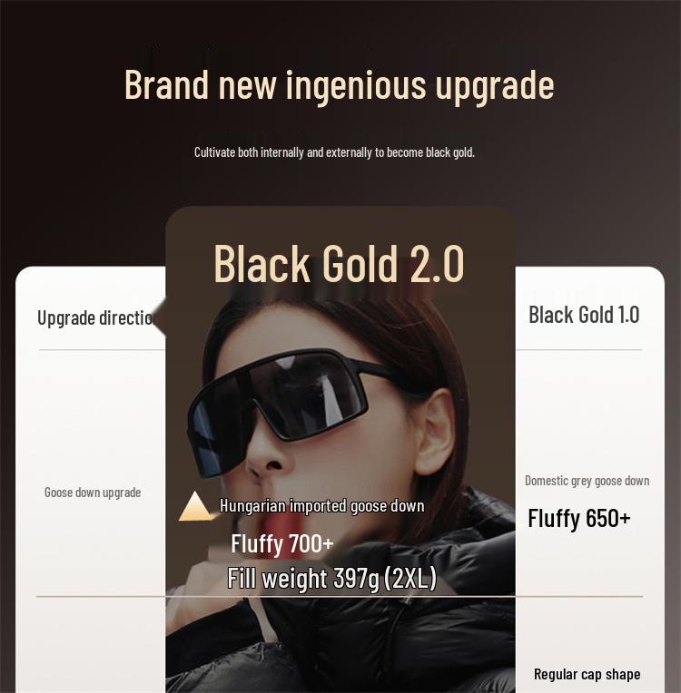 Black Gold Women's Long Goose Down Jacket 2025: Thick Winter Coat, Over-Knee, Unisex Couple Style.