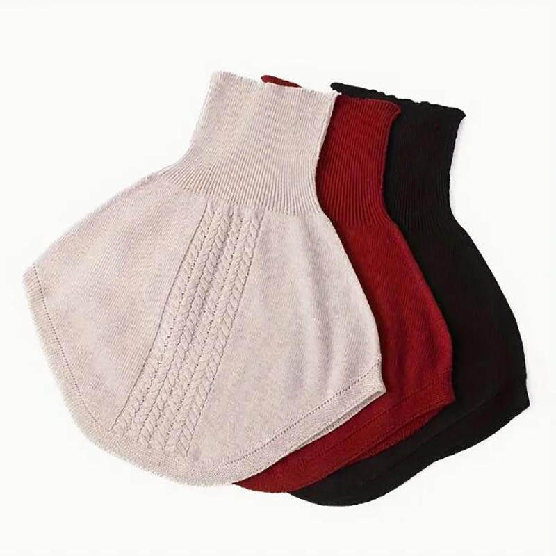 Winter Scarf Shawl For Women Knitted Fake Collar Scarfs For Women Neck Wrap Men Women Turtleneck Collar Scarf Knitted Elastic