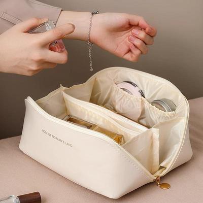Large Capacity Portable Makeup Bag for Women - Travel Cosmetics & Toiletries Storage