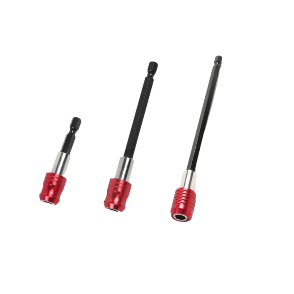 100mm Rod Self-locking Extension Rod Red Handle Hexagonal Handle Screwdriver Set  Professional Use