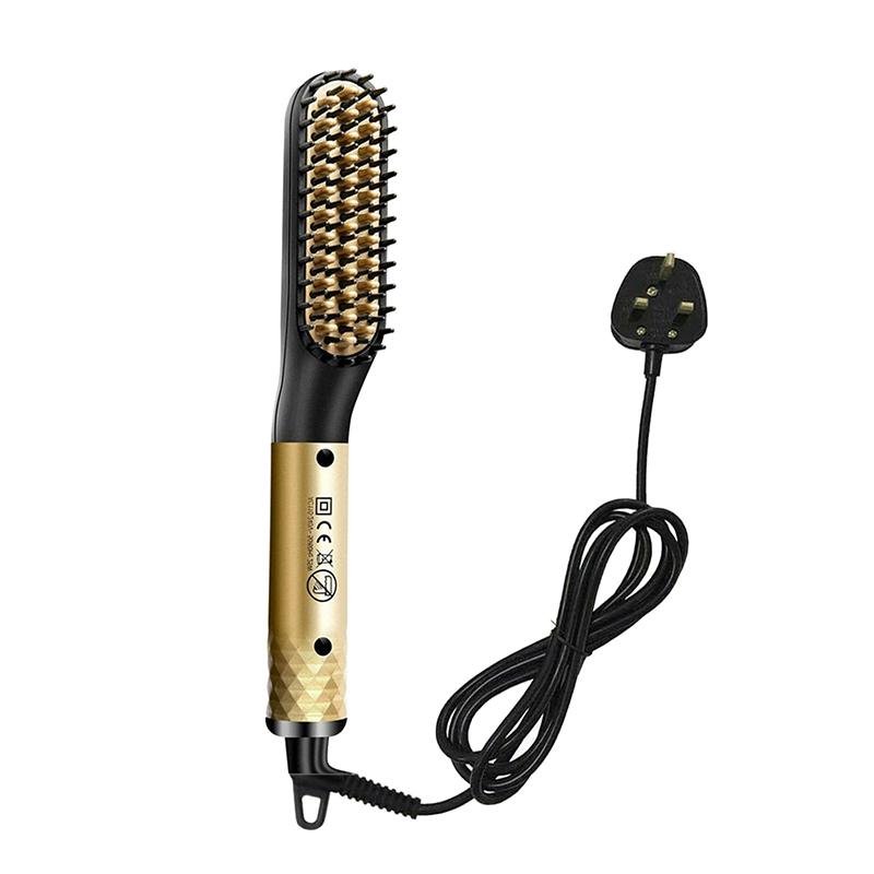 

Многофункциональная расческа для укладки волос Электрическая ребристая расческа Щипцы для завивки волос на затылке/расческа для укладки бороды Прямая расческа для волос