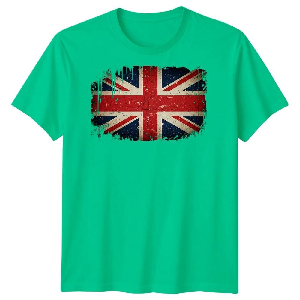 Union Jack Flag British Culture Distressed Unisexs TShirt Uk Heritage S