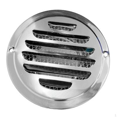 Louvered Grille Cover Vent Hood Stainless Steel Grilles Flat Ducting Ventilati External Wall
