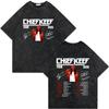 Vintage Washed Rapper Chief Keef Tour 2026 Print T-shirt High Quality Fashion Oversized T-shirts Men Women Casual Cotton T Shirt
