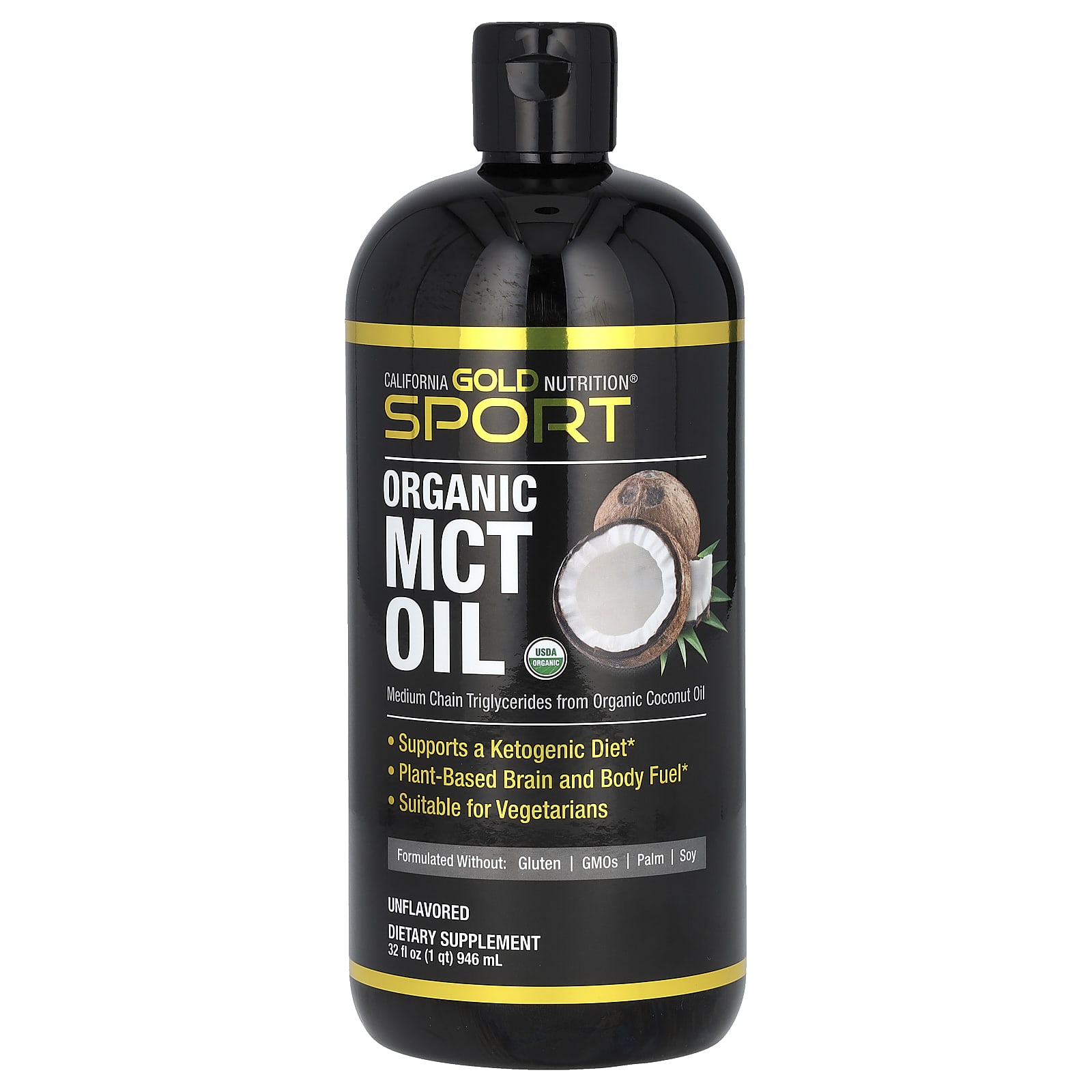 

Спорт, Органическое масло MCT, 946 мл(32 жидких унции)