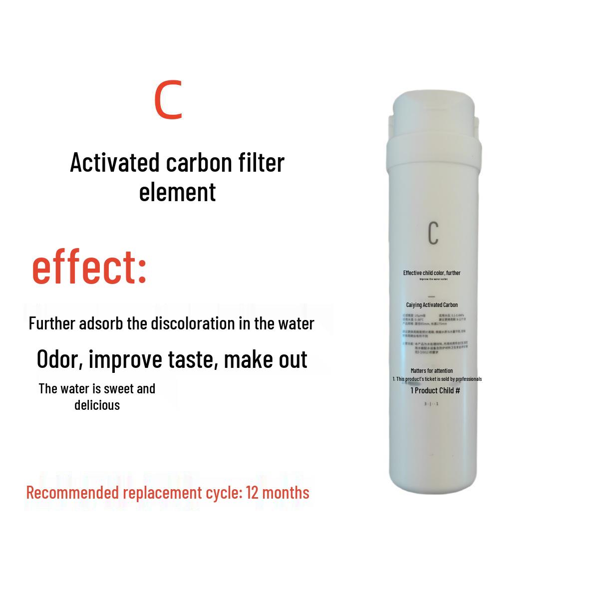 PAC/RO/C Filter Replacement for Ebit YBT-TT400/TT101 Water Purifier