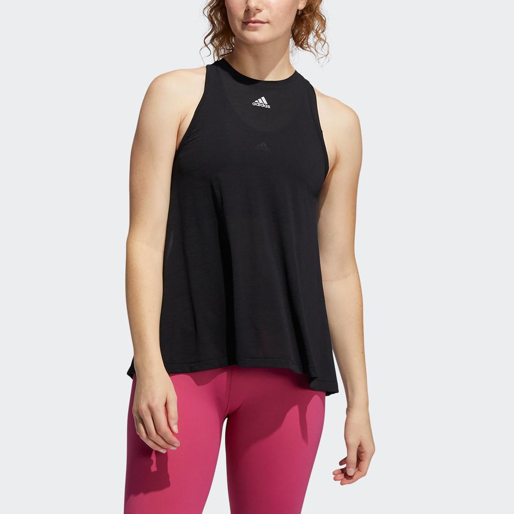 adidas Sleeveless Sports Shirts Women's Black Other GL0702