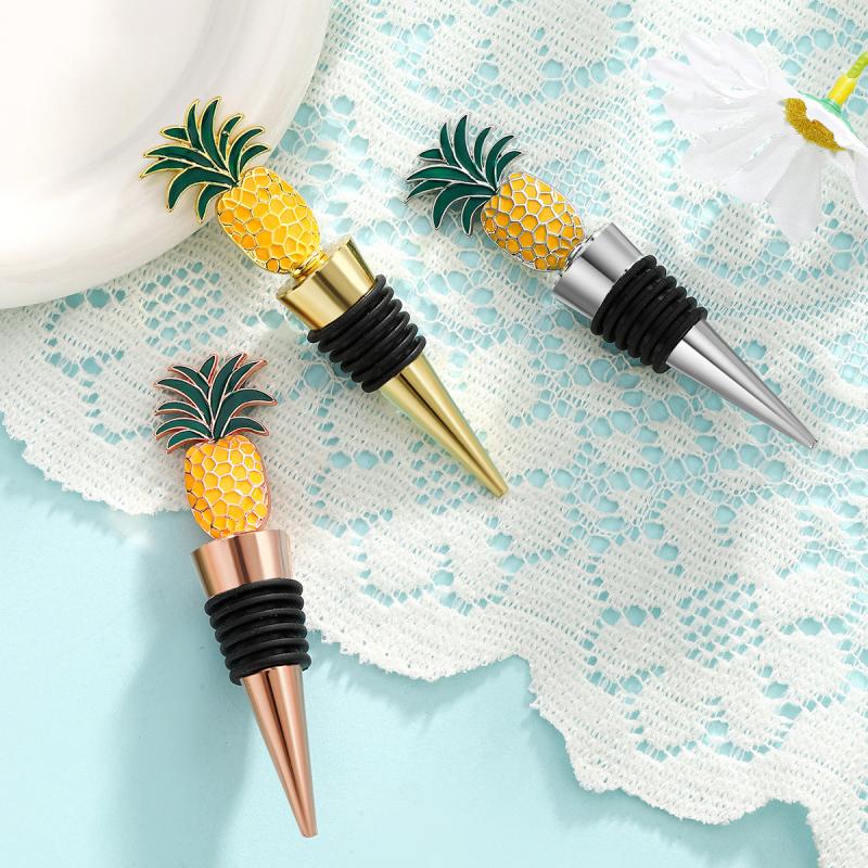 Creative Pineapple Red Wine Stopper Bottle Stopper Wine Preservation Stopper Wedding Party, Birthday Gift For Friends And Family