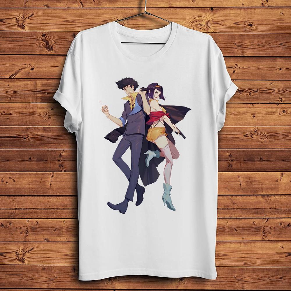 Cowboy Hunter Spike Spiegel and Faye ValentineFunny Anime TShirtUnisex Homme Short Sleeve TeeUnisex Unisexga Streetwear TShirt S
