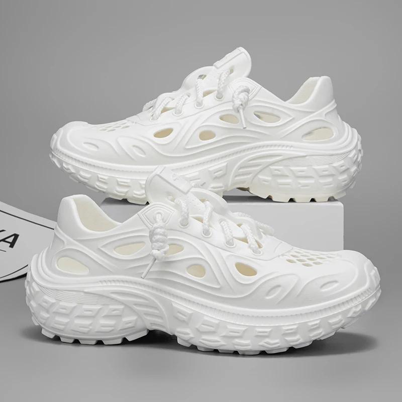 Lovers Sandals Footwear EVA Baotou Men's Sandals Footwear Outdoor-use Thick Bottom Hole Footwear Luxury Beach Men Garden Footwear Summer Fashion