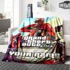 Gta Personalisierbare Textdecke Gemütliche Personalisierbare Decke Langlebiger Komfort für Sofa Büro Couch Picknicks Ganzjahres-Universal