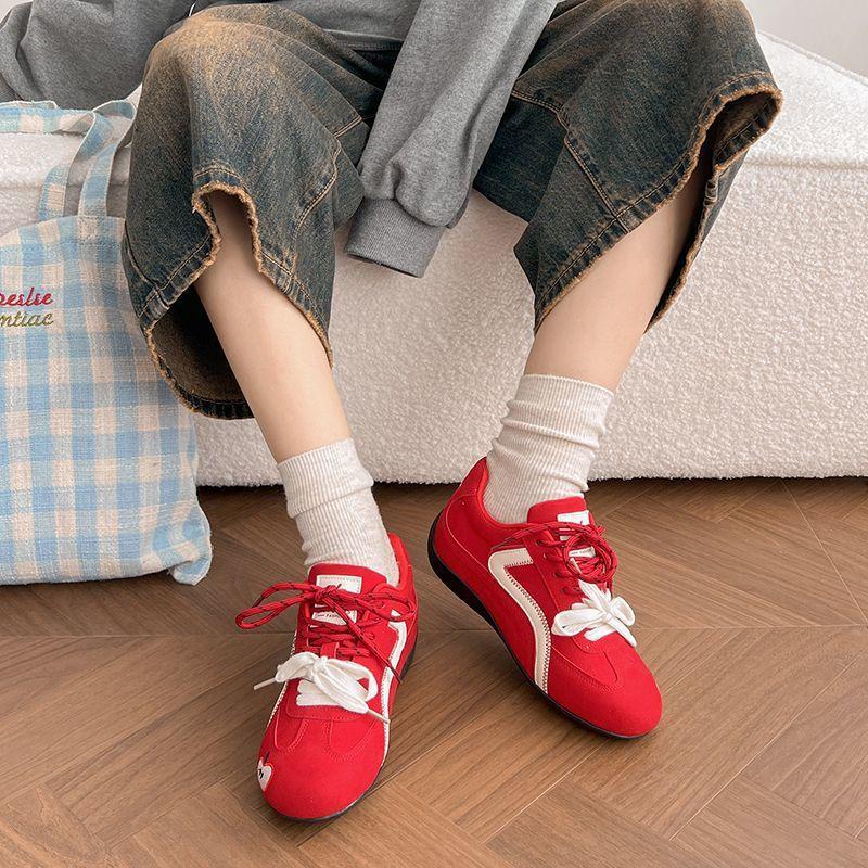 Niche versatile board shoes women spring and summer retro sweet commute