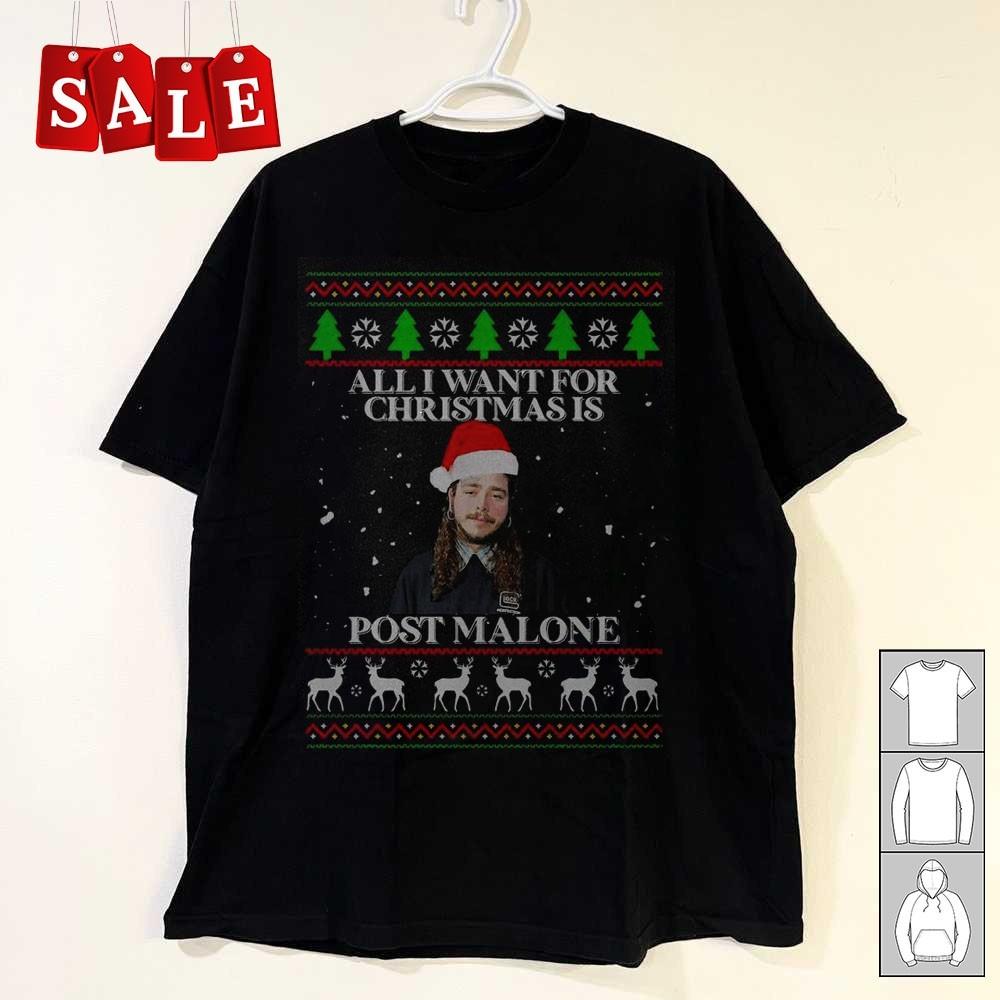 New Home Malone Ugly Christmas Gift Unisex All Size T-Shirt MD469 Unisex T-Shirt S
