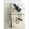 Outdoor Umbrella Base: Sunshade Ground Insert, Marble Fixer, Carbon Steel & Stainless Steel Tube