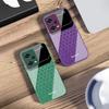 Sechseckiges Gitter aus Äpfeln für Xiaomi 14 Ultra 13 Lite Redmi Note 13 11 Pro 12 Plus Poco X6 3 Pro F4 6 GT Gehärtete Handyhülle