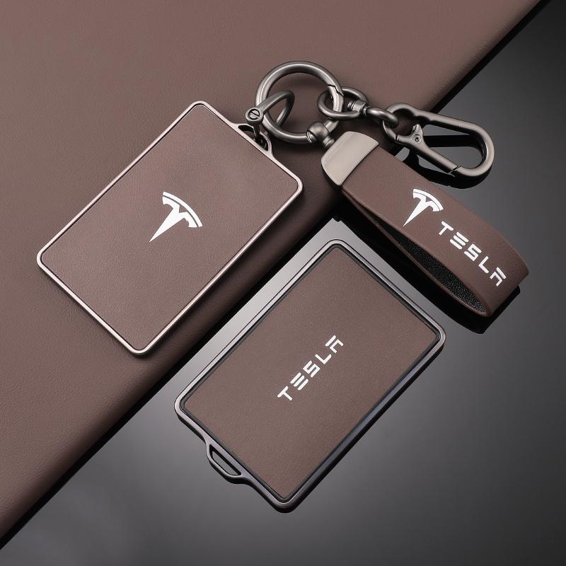 Шкіряний TPU Чохол-Оболонка для Автомобіля NFC Ключа Брелок Для Tesla Model 3 Model S Model X Model Y Безключовий Захисний Тримач Авто Аксесуари