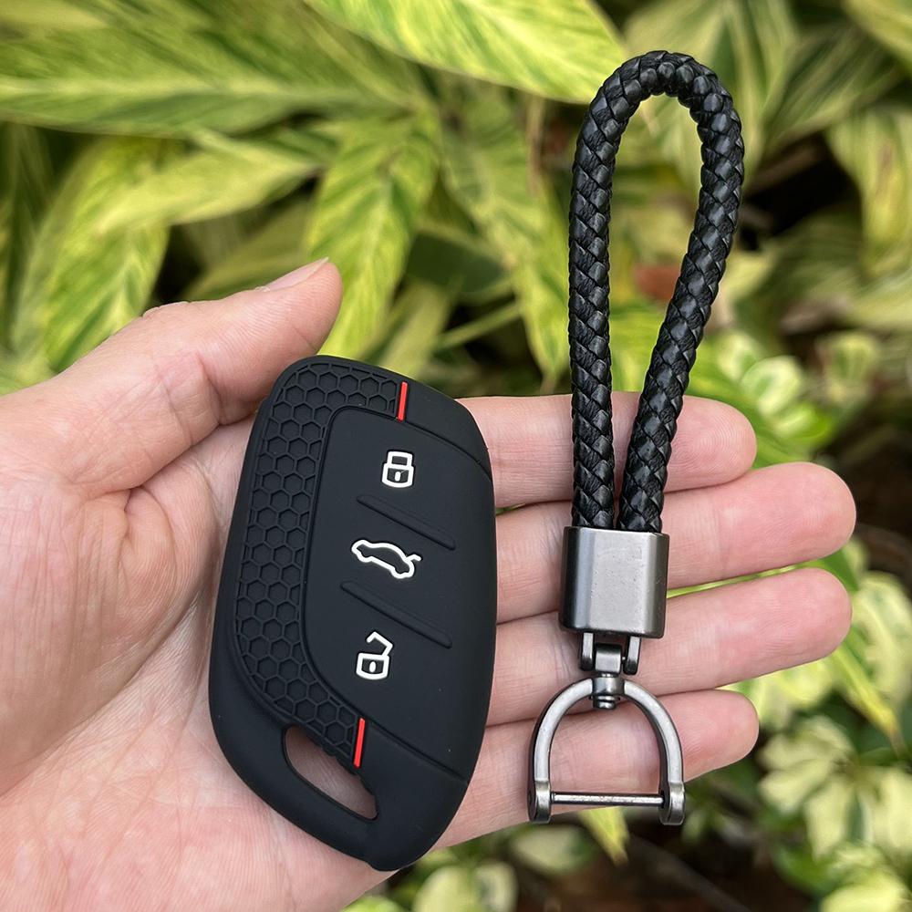 Rubber Key Case for MG 4 2023 Mg4 Ev MG HS GT ZS EV ZX MG5 MG6 Roewe RX3 RX5 RX8 ERX5 I6 I5 Silicone Car Remote Protector Cover