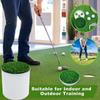 Golf Putting Cup and Grass Style Cover Set for Backyard Practice, Round Cup with Removable Cap and 3-Hole Base Design