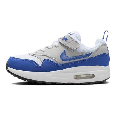Air Max 1 EasyOn PS Royal Blue Kids Sneakers White Neutral-Grey Black DZ3308-104