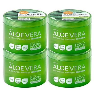 Kwailnara 98% Aloe Vera Beruhigungsgel 500ml Aloe Gel, 4 Einheiten
